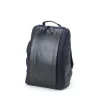 RR4-06C LEATHER PANEL NAVY BACKPACK - 1